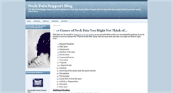 Desktop Screenshot of neckpainsupport.com